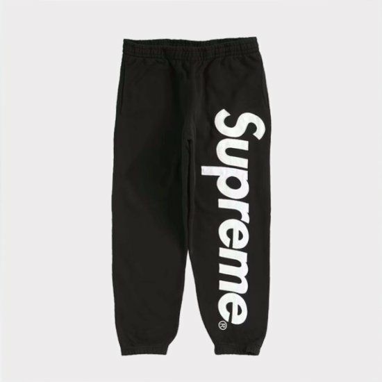 Supreme シュプリーム 2022AW Satin Applique Sweatpant サテンアップリケスウェットパンツ ブラック |  Supreme(シュプリーム)オンライン通販専門店 Be-supremer I 新作2024AW販売中