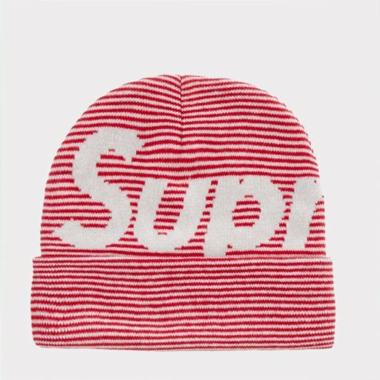 Supreme シュプリーム 2022AW Big Logo Beanie ビッグロゴビーニー ニット帽 レッドストライプ | Supreme( シュプリーム)オンライン通販専門店 Be-supremer I 新作2024AW販売中