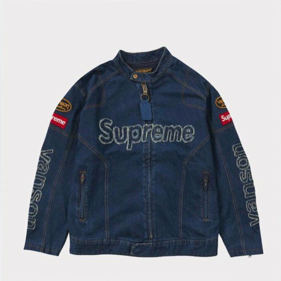 Supreme シュプリーム 2022AW Vanson leathers Cordura Denim Jacket ヴァンソンレザーコーデュラデニムジャケット  ブルー | Supreme(シュプリーム)オンライン通販専門店 Be-supremer I 新作2024AW販売中