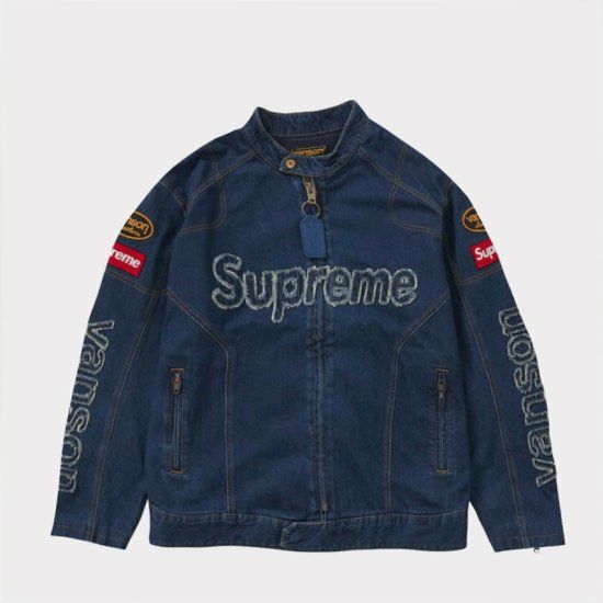 Supreme シュプリーム 2022AW Vanson leathers Cordura Denim Jacket 