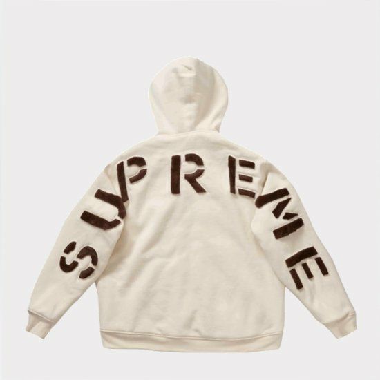 Supreme Spread Logo Hooded Sweatshirt 白（Supreme Spread Logo 