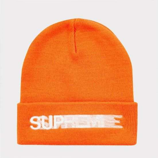 SUPREME ニット帽 オレンジ