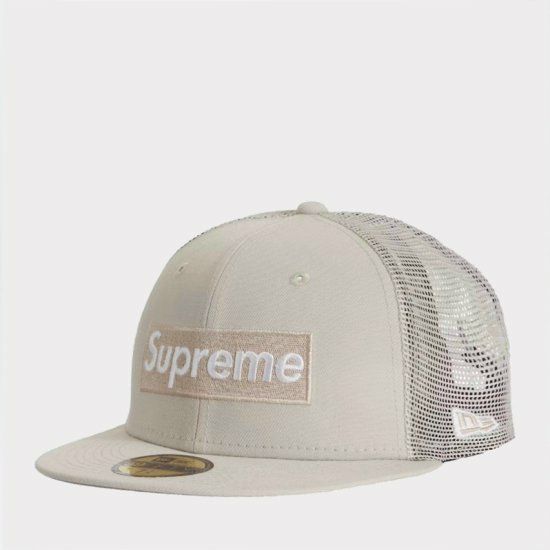 Supreme シュプリーム 2023SS Box Logo Mesh Back New Era Cap ボックスロゴメッシュバックニューエラキャップ  帽子 ストーン | Supreme(シュプリーム)オンライン通販専門店 Be-supremer I 新作2024AW販売中