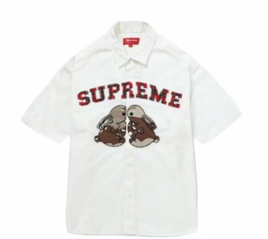 Supreme シュプリーム 2023SS Bunnies S/S Work Shirt バニーズ 