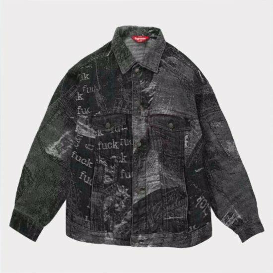 Supreme シュプリーム 2023SS Archive Denim Jacquard Trucker Jacket 