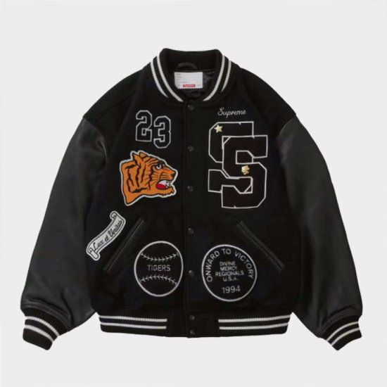 Supreme シュプリーム 2023AW Tiger Varsity Jacket タイガーバー 