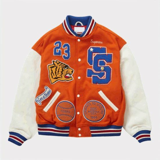 Supreme シュプリーム 2023AW Tiger Varsity Jacket タイガーバー 