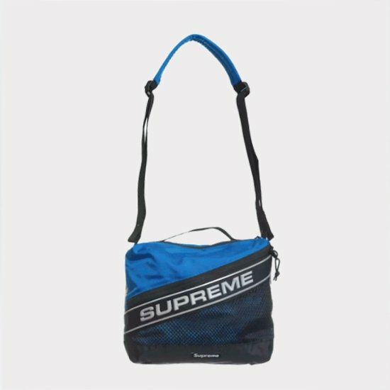 Supreme ショルダーバッグ ダークブルー ナイロン スマホショルダー  