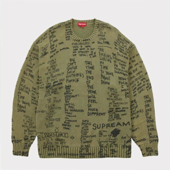 Supreme シュプリーム 2023SS Gonz Poems Sweater ゴンズポエムズ  