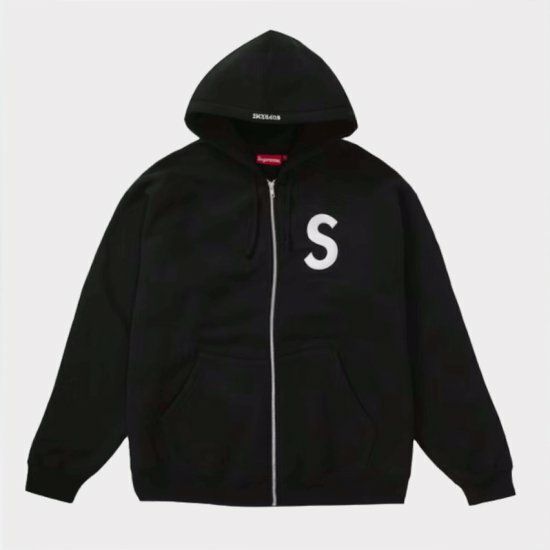 Supreme シュプリーム 23AW S Logo Zip Up Hooded Sweatshirt Sロゴジップアップフードスウェットパーカー  ブラック 黒 | Supreme(シュプリーム)オンライン通販専門店 Be-supremer I 新作2024AW販売中