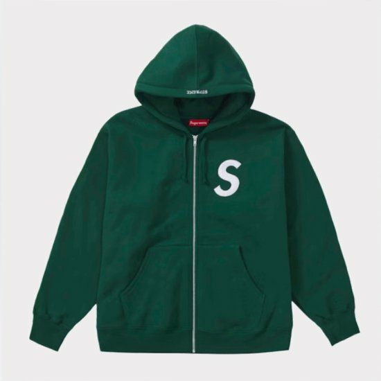 Supreme シュプリーム 23AW S Logo Zip Up Hooded Sweatshirt Sロゴジップアップフードスウェットパーカー  ダークグリーン | Supreme(シュプリーム)オンライン通販専門店 Be-supremer I 新作2024AW販売中