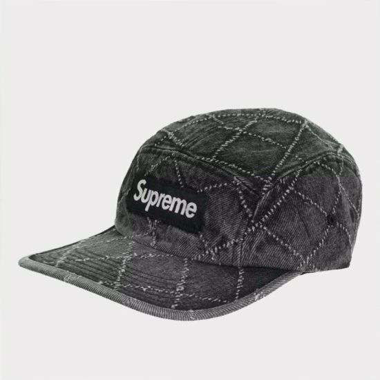 Supreme シュプリーム 2023AW Punched Denim Camp Cap パンチデニム 