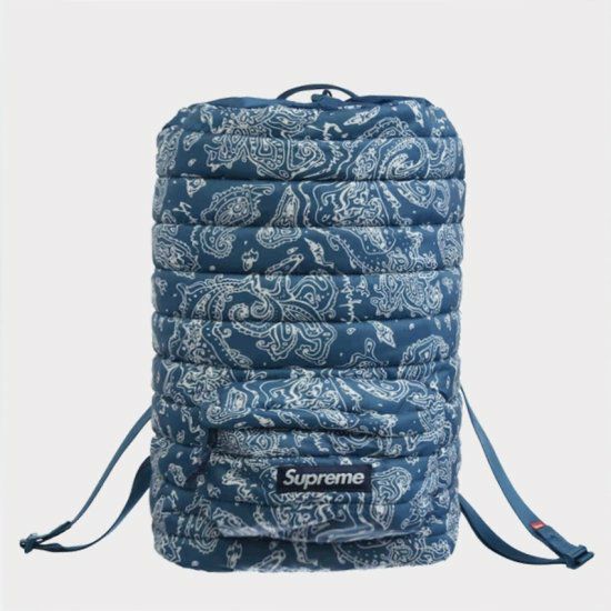 Supreme シュプリーム 2022AW Puffer Backpack パファーバックパック ブルーペイズリー | Supreme(シュプリーム)オンライン通販専門店  Be-supremer I 新作2024AW販売中