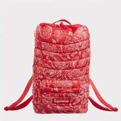 Supreme シュプリーム 2022AW Puffer Backpack パファーバックパック レッドペイズリー | Supreme(シュプリーム)オンライン通販専門店  Be-supremer I 新作2024AW販売中