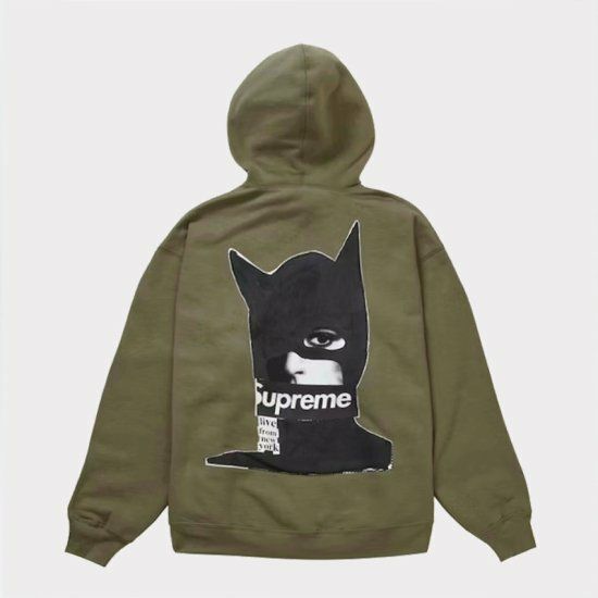 Supreme シュプリーム 2023AW Catwoman Hooded Sweatshirt キャットウーマンフードスウェットパーカー  ライトオリーブ | Supreme(シュプリーム)オンライン通販専門店 Be-supremer I 新作2024AW販売中