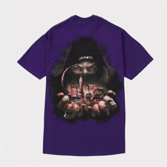 Supreme シュプリーム 2023AW Fighter Tee ファイターTシャツ パープル 