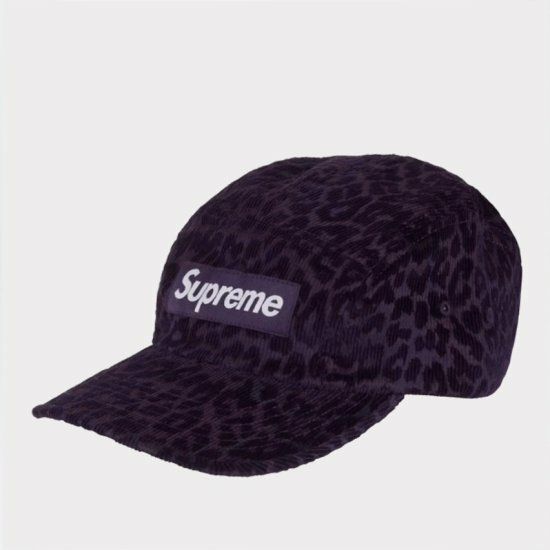 Supreme シュプリーム 2023AW Leopard Corduroy Camp Cap レオパード 