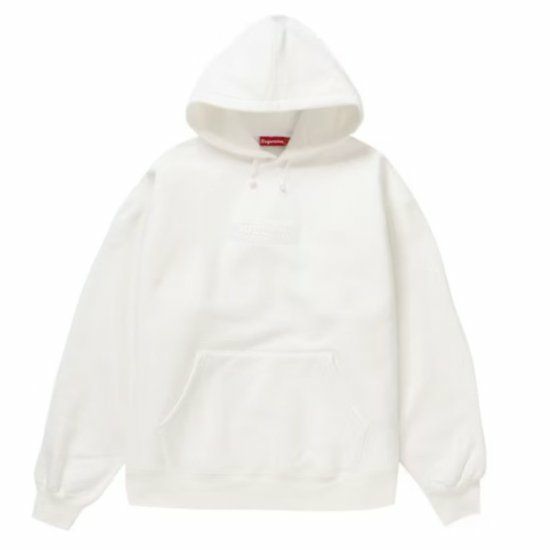 Supreme ロゴ パーカー | ホワイト | FARFETCH JP 【新品】Supreme ホワイト フード付きパーカー XL