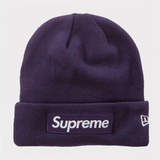 Supreme シュプリーム 2023AW New Era Box Logo Beanie ニューエラボックスロゴビーニー ニット帽 ダークパープル  | Supreme(シュプリーム)オンライン通販専門店 Be-supremer I 新作2024AW販売中