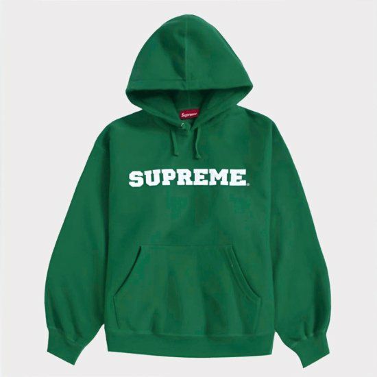 Supreme 2024SS Collegiate Hooded Sweatshirt | カレジエイトフードパーカー | ダークグリーン