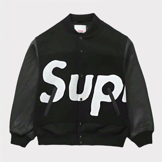 Supreme シュプリーム 2024SS Big Logo Chenille Varsity Jacket 
