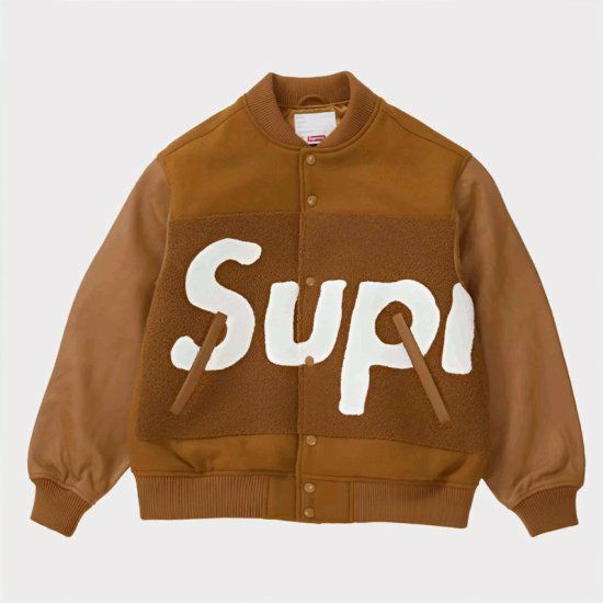 Supreme シュプリーム 2024SS Big Logo Chenille Varsity Jacket ビッグロゴシュニールバーシティジャケット  マスタード | Supreme(シュプリーム)オンライン通販専門店 Be-supremer I 新作2024AW販売中