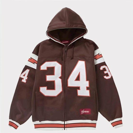 Supreme 2024SS Football Zip Up Hooded Sweatshirt | フットボールジップアップフードスウェットパーカー