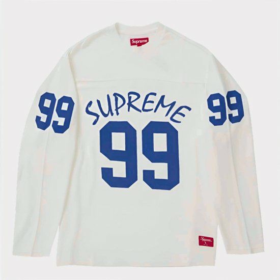 Supreme シュプリーム 2024SS 99 L/S Football Top 99ロングスリーブフットボールトップTシャツ ホワイト 白 |  Supreme(シュプリーム)オンライン通販専門店 Be-supremer I 新作2024AW販売中