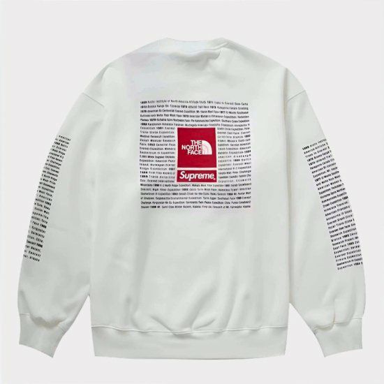 Supreme シュプリーム 2024SS The North Face Crewneck ノースフェイスクルーネック ホワイト 白 | Supreme (シュプリーム)オンライン通販専門店 Be-supremer I 新作2024AW販売中