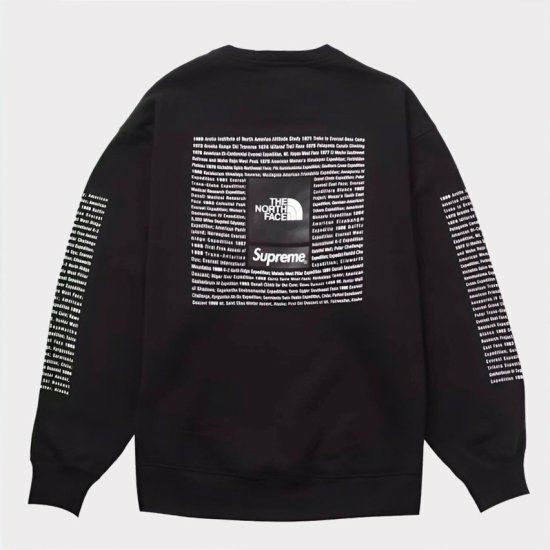 Supreme シュプリーム 2024SS The North Face Crewneck ノースフェイスクルーネック ブラック 黒 | Supreme (シュプリーム)オンライン通販専門店 Be-supremer I 新作2024AW販売中