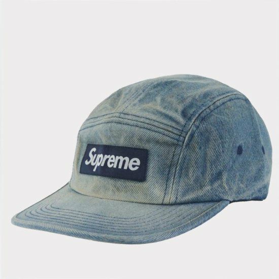 Supreme シュプリーム 2024SS Washed Chino Twill Camp Cap ウォッシュチノツイルキャンプキャップ  ダーティインディゴ | Supreme(シュプリーム)オンライン通販専門店 Be-supremer I 新作2024AW販売中