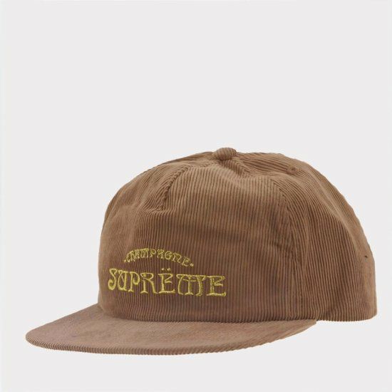 Supreme シュプリーム 2024SS Champagne Corduroy 5Panel Cap 