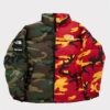supreme north face nuptse camo カモフラ Supreme The North Face Split Nuptse Camo - メルカリ