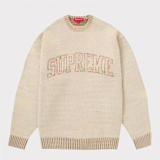 Supreme シュプリーム 2024SS Contrast Arc Sweater コントラストアークセーター ホワイト 白 | Supreme( シュプリーム)オンライン通販専門店 Be-supremer I 新作2024AW販売中