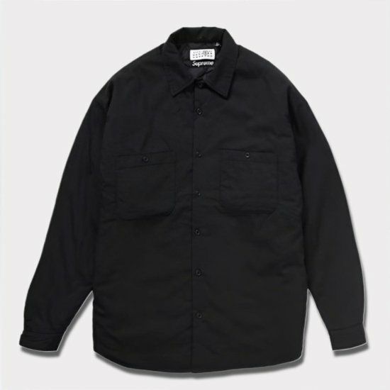 Supreme シュプリーム 2024SS MM6 Maison Margiela Padded Shirt MM6メゾンマルジェラパデッドシャツ  ブラック 黒 | Supreme(シュプリーム)オンライン通販専門店 Be-supremer I 新作2024AW販売中