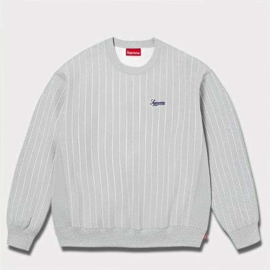 Supreme シュプリーム 2024SS Pinstripe Crewneck ピンストライプ 