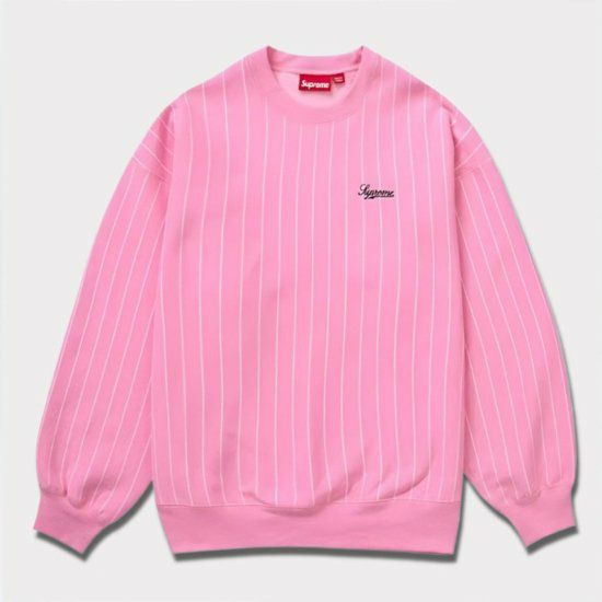 Supreme シュプリーム 2024SS Pinstripe Crewneck ピンストライプ  