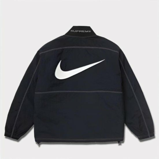 Supreme シュプリーム 2024SS Nike Ripstop Pullover Jacket ナイキリップストッププルオーバージャケット ブラック 黒1