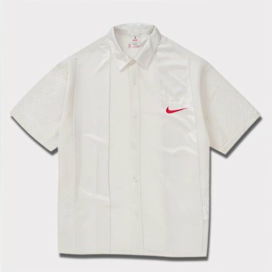 Supreme シュプリーム 2024SS Nike Mesh S/S Shirt  ナイキメッシュショートスリーブシャツ ホワイト　白1