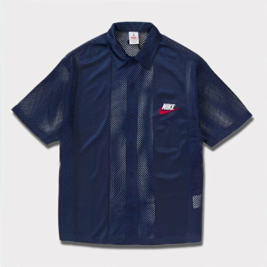 Supreme シュプリーム 2024SS Nike Mesh S/S Shirt  ナイキメッシュショートスリーブシャツ ネイビー 紺