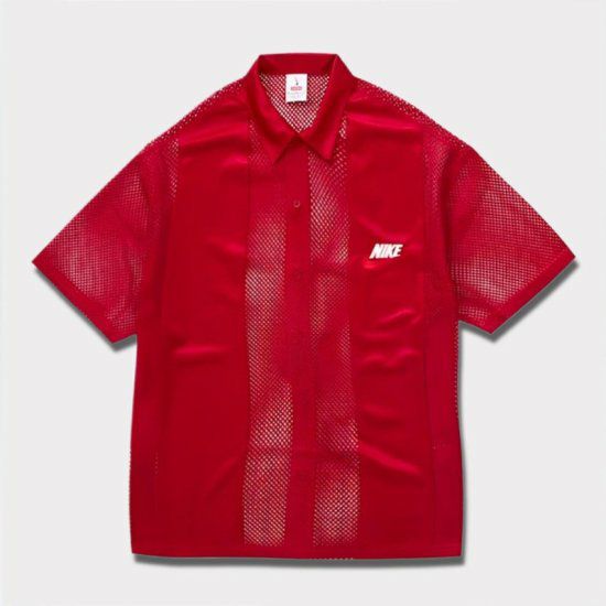 Supreme シュプリーム 2024SS Nike Mesh S/S Shirt  ナイキメッシュショートスリーブシャツ レッド 赤1