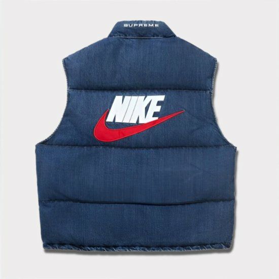 Supreme シュプリーム 2024SS Nike Denim Puffer Vest ナイキデニム  
