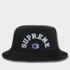 Supreme シュプリーム 2024SS Champion Mesh Crusher Hat チャンピオンメッシュクラッシャーハット 帽子 ブラック 黒