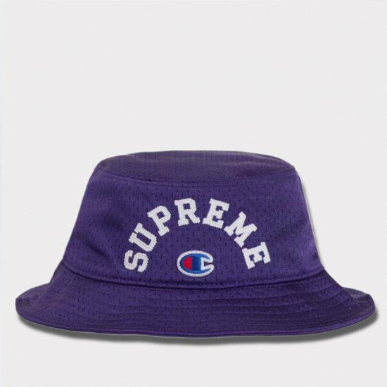 Supreme シュプリーム 2024SS Champion Mesh Crusher Hat チャンピオンメッシュクラッシャーハット 帽子 パープル 紫