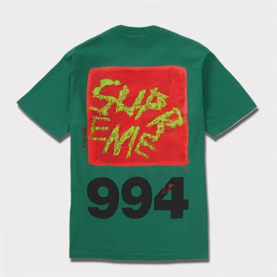 Supreme シュプリーム 2024SS Paint Tee ペイントTシャツ ライトパイン 緑1