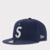 Supreme シュプリーム 2024SS  Gold Cross S Logo New Era Cap ゴールドクロスSロゴニューエラキャップ 帽子 ライトネイビー 紺1