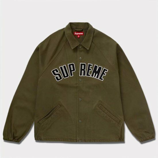 Supreme シュプリーム 2024SS Arc Denim Coaches Jacket アークデニムコーチジャケット オリーブ