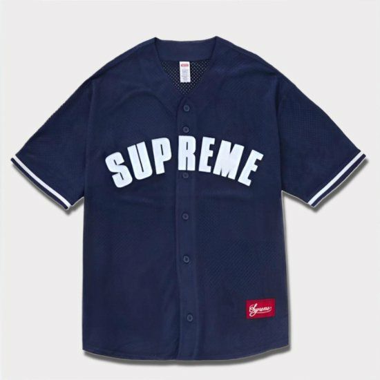 2024SS Ultrasuede Mesh Baseball Jersey ウルトラスエードメッシュベースボールジャージー ネイビー 紺1