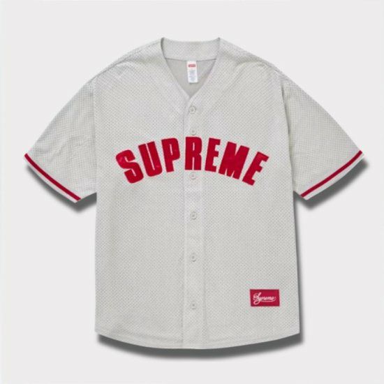 Supreme シュプリーム 2024SS Ultrasuede Mesh Baseball Jersey 