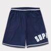 Supreme シュプリーム 2024SS Ultrasuede Mesh Short ウルトラスエードメッシュショーツ ネイビー 紺1